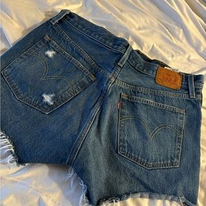 Levi’s 501 high rise shorts